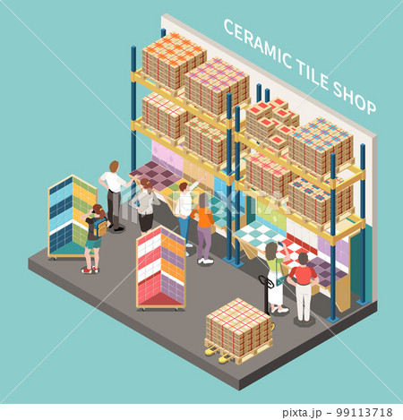 Ceramic Tile Shop Background 99113718