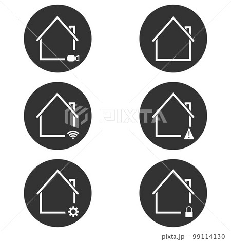 Vector illustration on the theme smart home Vector illustration on the theme smart home 99114130