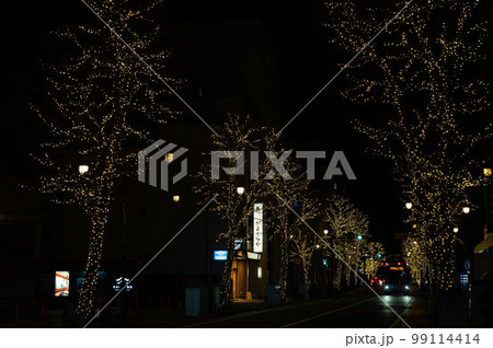 松本市　大名町のライトアップ 99114414