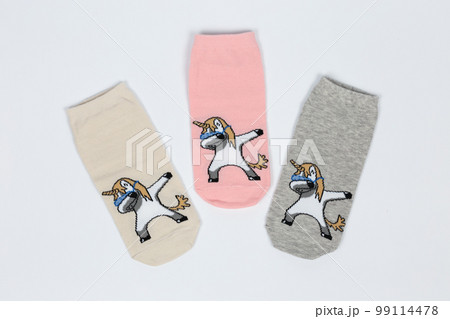 Socks on a white background. Socks on the leg. Socks on a white background. Socks on the leg. 99114478