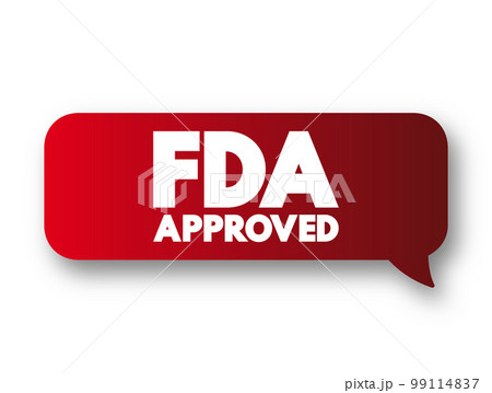 Fda Approved text message bubble, concept background 99114837