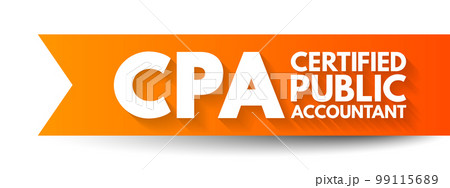 CPA Certified Public Accountant - designation...のイラスト素材 [99115689] - PIXTA