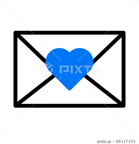 valentine icon set duotone blue style illustration vector element and symbol perfect. 99117355