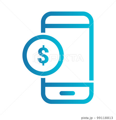 Flat illustration on a theme smartphone 99118813