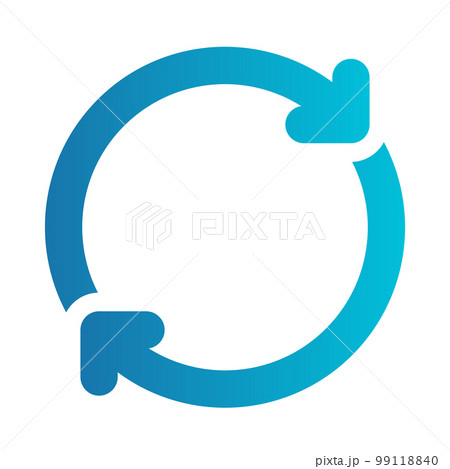 Flat illustration on a theme update button 99118840