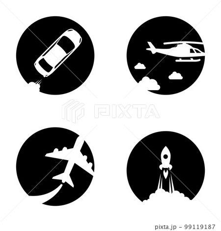 Set of icons on a theme Transport Set of icons on a theme Transport 99119187