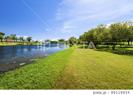 Beautiful lakeside landscape in the Tainan Metropolitan Park in Taiwan. right next to the Tainan Chimei museum. Beautiful lakeside landscape in the Tainan Metropolitan Park in Taiwan. right next to the Tainan Chimei museum. 99119934