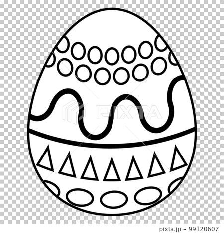 Clipart text Easter eggs Set 1-1 BW 99120607