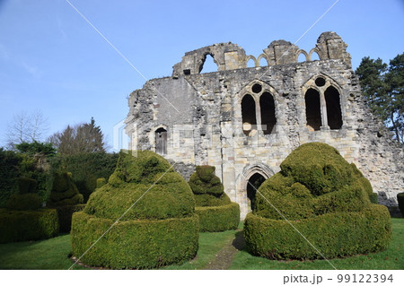 イギリス　英国　ウエン　ロックプライオリー(WENLOOK　　PRIORY)　修道院跡遺跡　 99122394