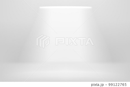 Illuminated bright room with top light. Realistic vector illustration 99122765