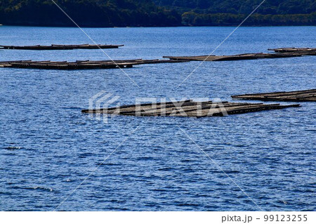 瀬戸内・海の幸 牡蠣の養殖(かき筏) 99123255