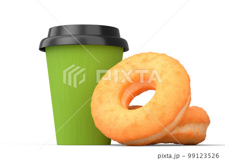 Paper coffee cup for cappuccino, americano, espresso, mocha, latte on white Paper coffee cup for cappuccino, americano, espresso, mocha, latte on white 99123526