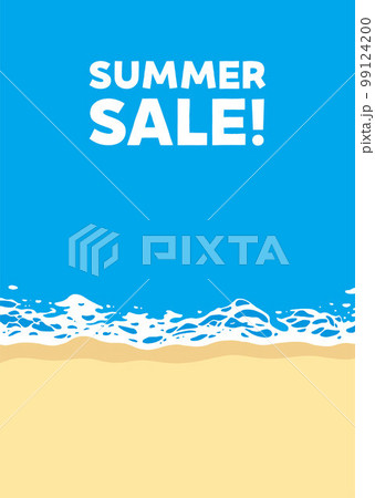 素材_背景_海_波打ち際_縦_青_summer sale 素材_背景_海_波打ち際_縦_青_summer sale 99124200