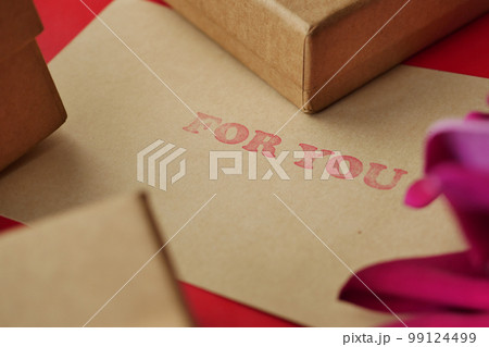 for you word in a paper with envelope on table for you word in a paper with envelope on table 99124499