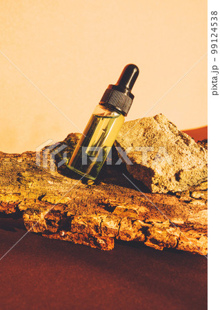 Spa cosmetic oil in creative composition. Natural skin care Spa cosmetic oil in creative composition. Natural skin care 99124538