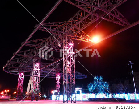 静岡県 夜の清水港テルファー 1月 静岡県 夜の清水港テルファー 1月 99127357
