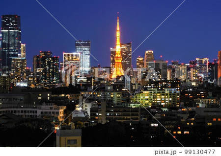 グランドプリンスホテル新高輪から見た東京タワー、虎ノ門方面 グランドプリンスホテル新高輪から見た東京タワー、虎ノ門方面 99130477