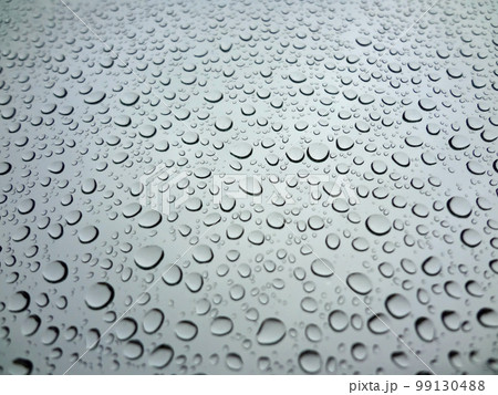 窓についた水滴の集合 99130488
