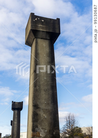 日本の兵庫県姫路市のモノレールの遺構 日本の兵庫県姫路市のモノレールの遺構 99130687