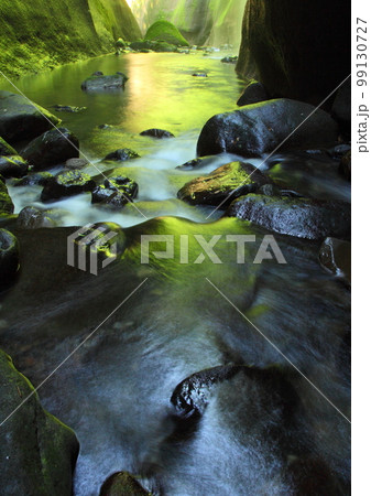 光さす由布川渓谷(由布市・別府市) 光さす由布川渓谷(由布市・別府市) 99130727