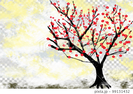 霧の中の梅の木 霧の中の梅の木 99131432