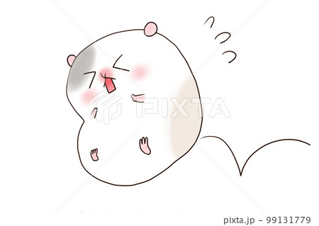 付き飛ばされ慌てるモルモット 99131779