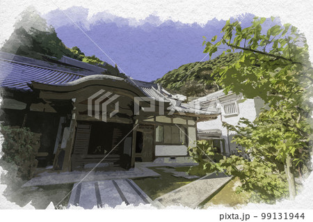 水彩画風 朝護孫子寺 本坊 奈良県生駒郡平群町 水彩画風 朝護孫子寺 本坊 奈良県生駒郡平群町 99131944