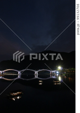 夜の錦帯橋 light up山口県観光岩国市横山 日本のランドマークKintaikyo Bridge 夜の錦帯橋 light up山口県観光岩国市横山 日本のランドマークKintaikyo Bridge 99132708