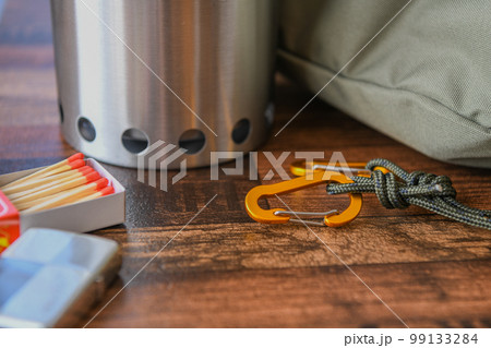 アウトドアキャンプ道具 クローズアップ撮影素材 99133284