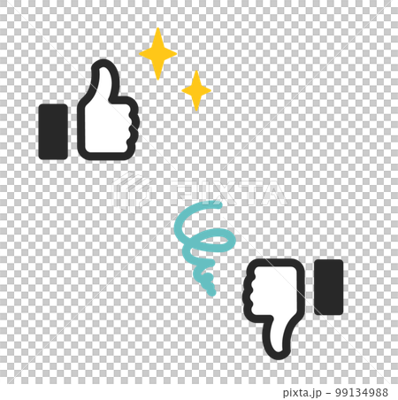 Like and dislike icons 99134988