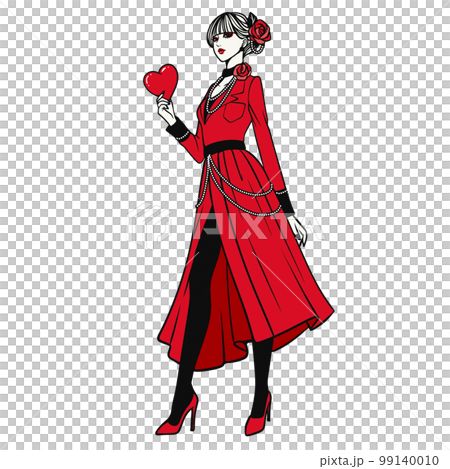 Valentine/Love/Heart/Red/LOVE/Queen/Love/Woman illustration material Valentine/Love/Heart/Red/LOVE/Queen/Love/Woman illustration material 99140010