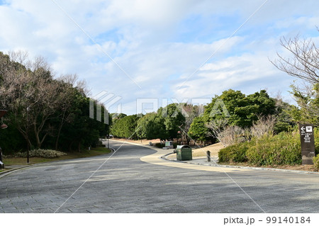 葛西臨海公園中央広場からバーベキュー場へ向かう道 葛西臨海公園中央広場からバーベキュー場へ向かう道 99140184