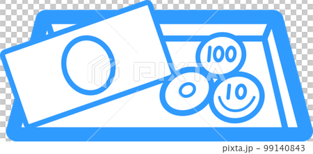 硬幣托盤的插圖 硬幣托盤的插圖 99140843