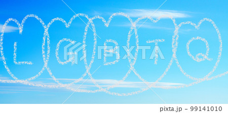 雲で書かれたLGBTQ 雲で書かれたLGBTQ 99141010
