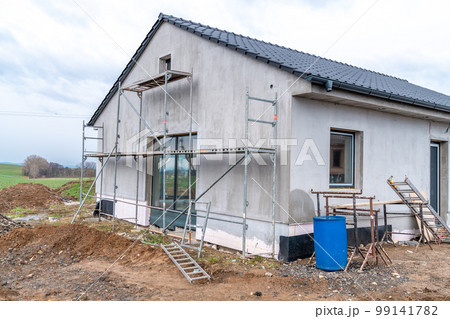 construction of a family house in the countryside construction of a family house in the countryside 99141782
