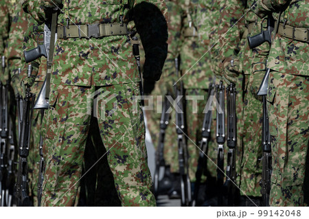 整列した自衛官(Lined Japanese infantry) 整列した自衛官(Lined Japanese infantry) 99142048