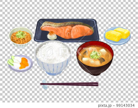 Breakfast Breakfast Grilled fish Grilled salmon 99143034