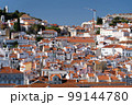 Lisbon, Portugal skyline of orange rooftops on the Tagus River. Vacation and travel concept 99144780