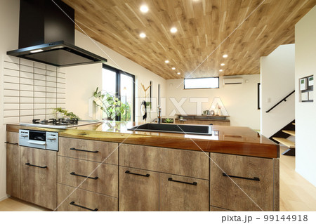 お洒落なリビングダイニングキッチン イメージ 99144918