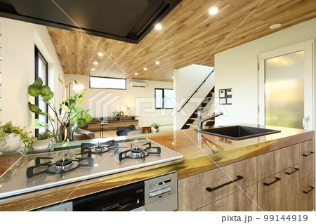 お洒落なリビングダイニングキッチン イメージ 99144919
