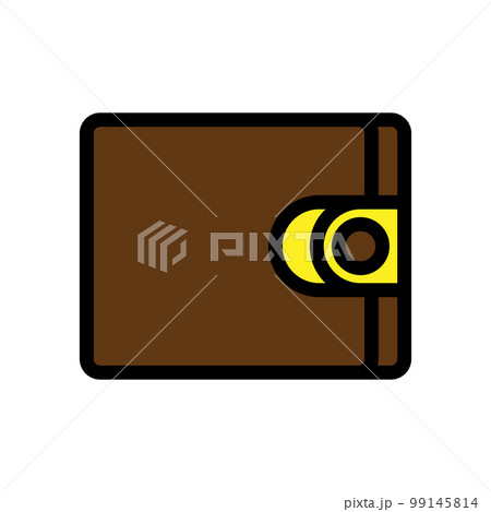Wallet icon line isolated on white background. Black flat thin icon on modern outline style. Linear symbol and editable stroke. Simple and pixel perfect stroke vector illustration 99145814