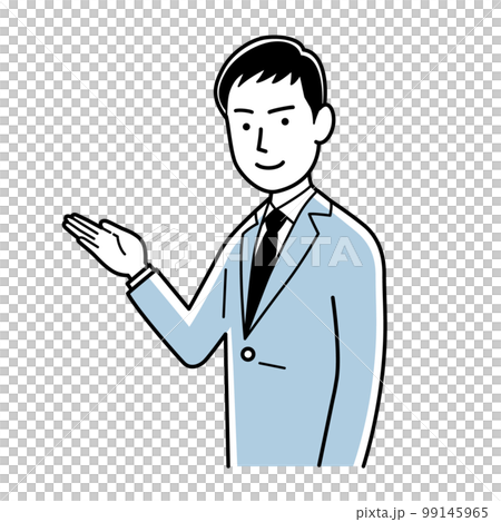 案内するビジネスマン 99145965