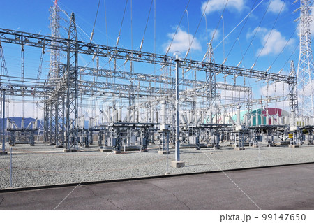 変電所　パワーグリッド　変電設備　エネルギー　送電施設 99147650