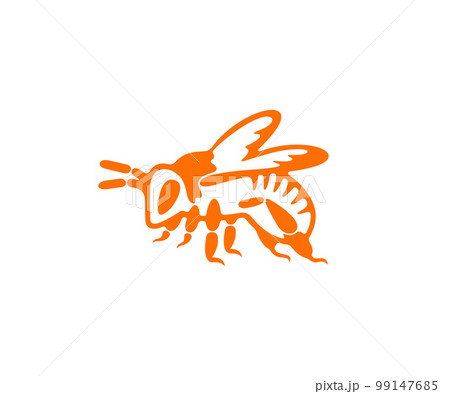 Bee, insect, honeybee, beekeeping, apiary and apiculture, silhouette and graphic design. Animal, nature, apiarist, apiculturist, beehive and beekeeper, vector design and illustration 99147685