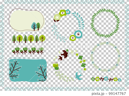 Scandinavian frame set (green) 99147767