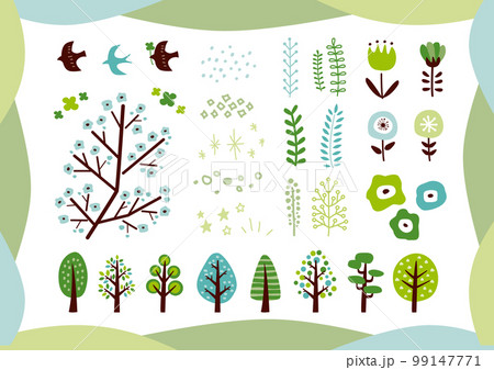 北欧風あしらいセット（緑） 99147771