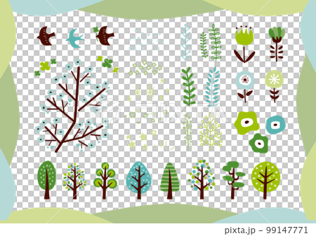 北欧風あしらいセット（緑） 99147771