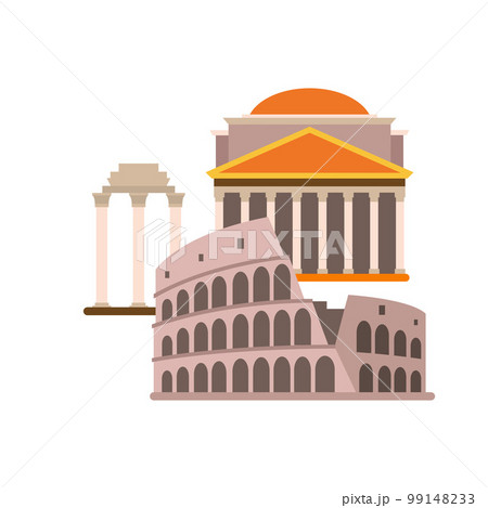 Pantheon, Colosseum, and Roman Forum. 99148233