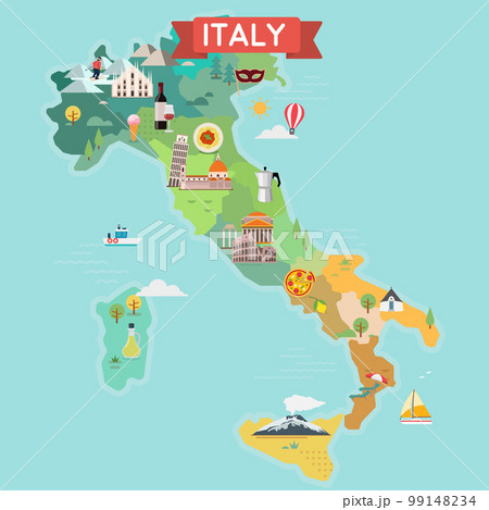 Italy tourist map. 99148234