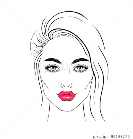 Young woman face 99148279